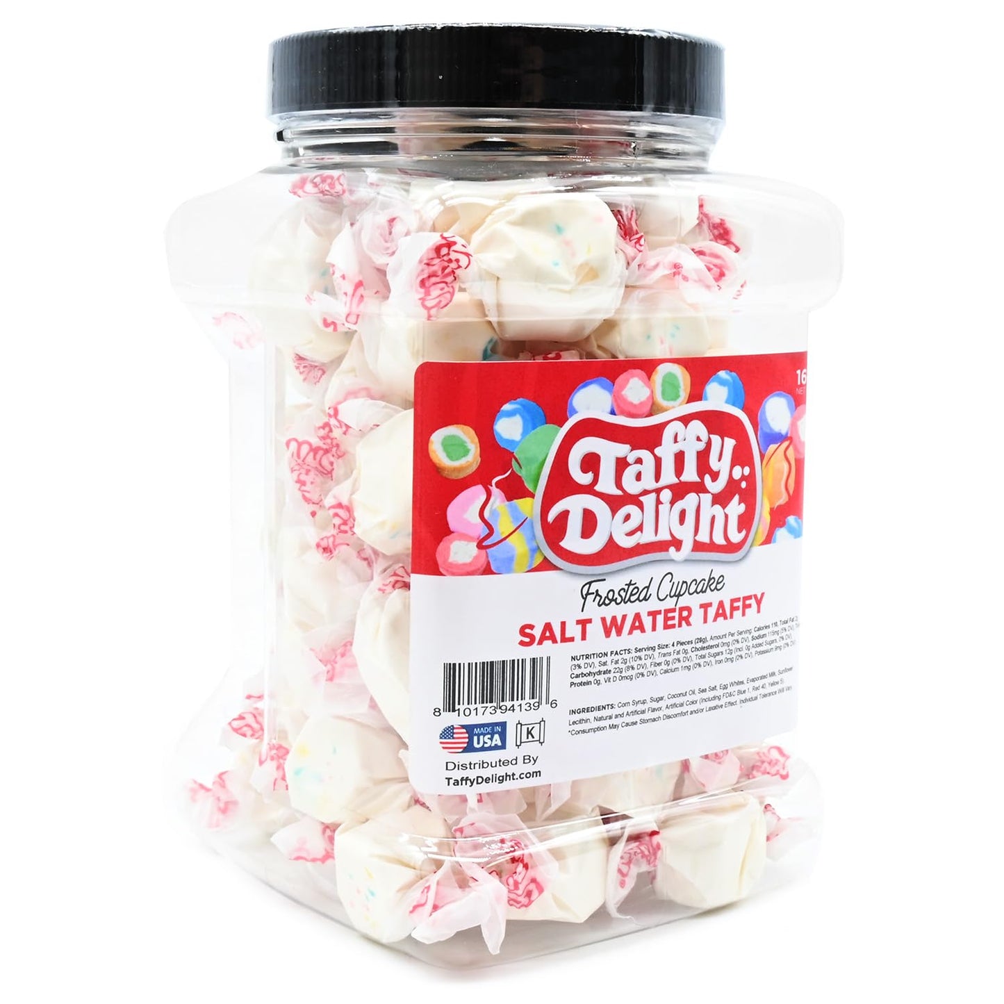 Taffy Delight Salt Water Taffy (16Oz, Frosted Cupcake)