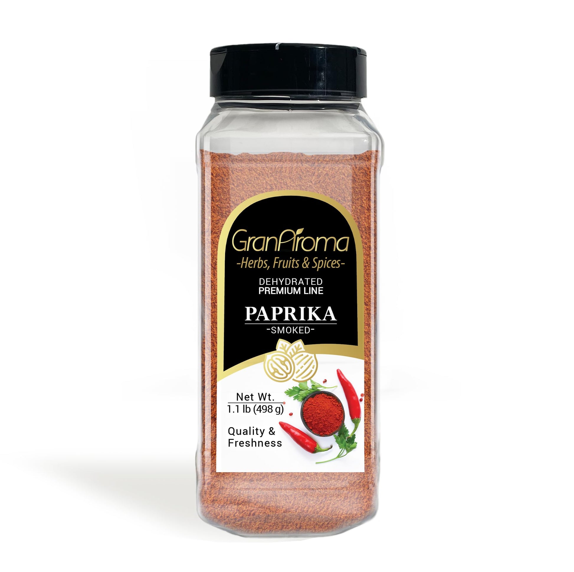 GranAroma Smoked Paprika Fine Ground, Strong & Smoky Taste, 1.1 Pound