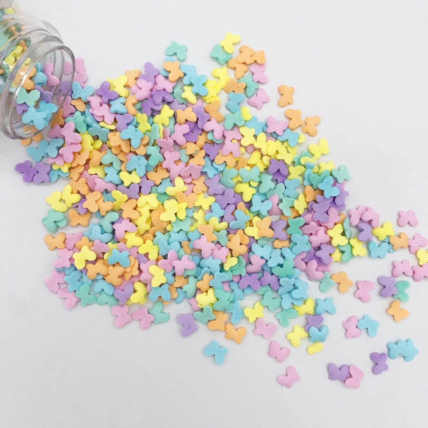 Multicolor Butterflies Sprinkles Purple and Yellow Mixed Cupcake Cake Decoration Cake Cookie IceCream Donut 3oz