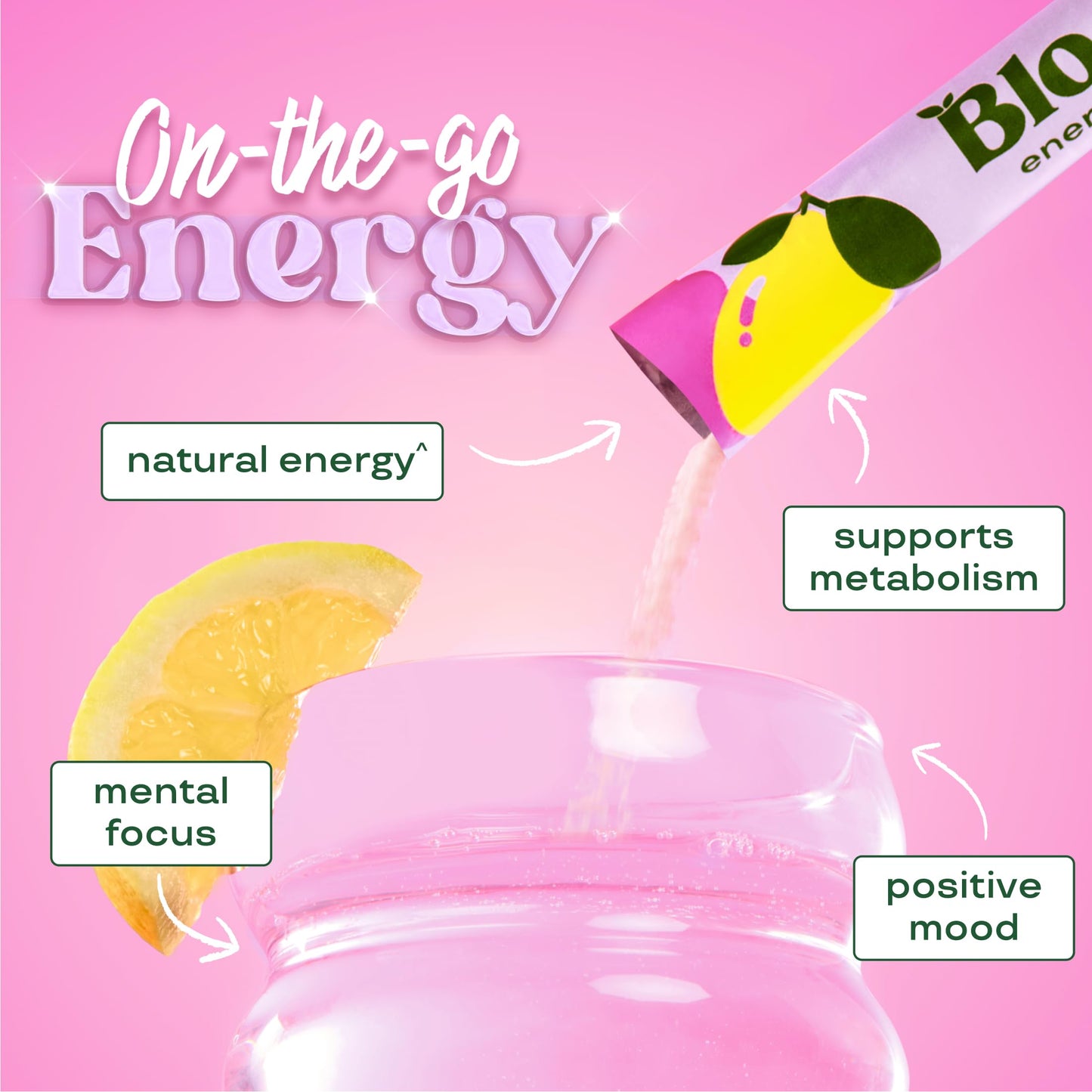 Bloom Nutrition Energy Drink Powder Packets  Sugar Free Energy Drink Mix with L-Theanine  B Vitamins & Natural Caffeine  On the Go Powder Sticks for Natural Energy  10 Calories (10 Pouches (Pack of 1)  Raspberry Lemonade)