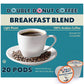 Double Donut Coffee Breakfast Blend Medium Roast Coffee Pods, 20 Count for Keurig K Cup Brewer