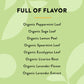 Choice Organic Teas Mint Sage Herbal Tea - 16 Tea Bags (Pack of 1)