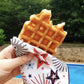 Authentic Imported Pearl Sugar Belgian Waffles (Traditional, [15X] 100G Waffles)
