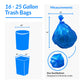 Reli. Supervalue 16-25 Gallon Recycling Bags  120 Count  Blue Trash Bags