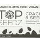 TOP SEEDZ Organic 6 Seed Crackers, 5 OZ