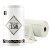 Fantasticlean Microfiber Cleaning Cloth Roll -75 Pack, Tear Away Towels, 12'' X 12'', Reusable Washable Rags (Coolgrey)