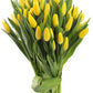 KaBloom Flowers -Valentine's Day Collection - 30 Yellow Tulips, Gift for Birthday, Sympathy, Anniversary, Get Well, Thank You, V