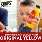 Koops' Original Yellow Mustard - Gourmet Mustard, Gluten-Free, Kosher, Made In Usa, From Quality Mustard Seeds, Yellow Mustard S