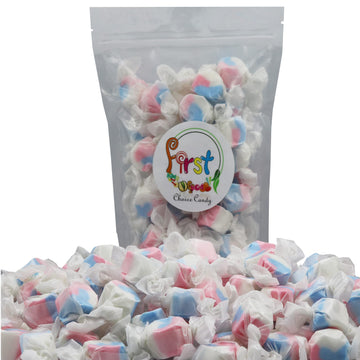 Variety Gourmet Saltwater Taffy (American Patriotic Red White Blue, 5 Pound)