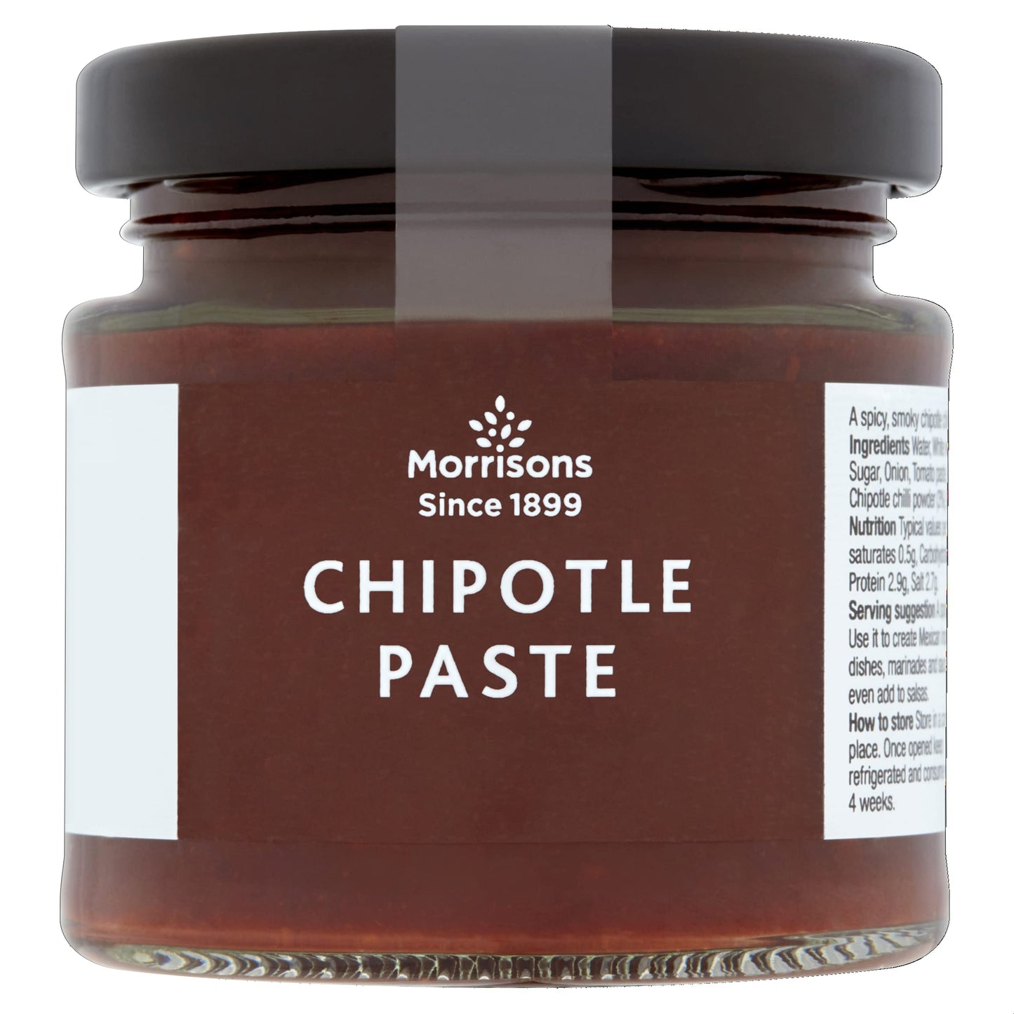 Morrisons Chipotle Paste 120g - Model 109467325, Size 7.7 x 7.3 x 11.7 cm