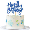 Roadsea Happy 1St Birthday Cake Topper - Baby Girl Boy One Year Old Birthday Cake Supplies - First Birthday Party Decorations -