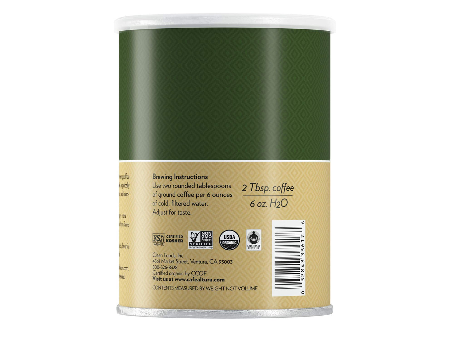 Cafe Altura Ground Organic Coffee, Fair Trade Dark Blend, 12 Ounce (Pack Of 3)