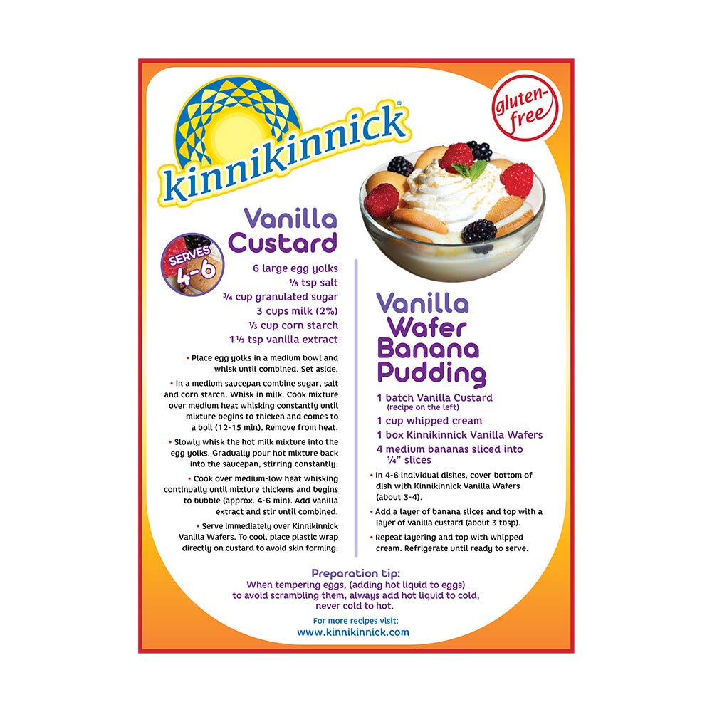 Kinnikinnick - Vanilla Wafers - Gluten Free, Allergy Friendly Cookies - 6.3 Oz. Boxes - 6 Pack