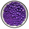 Eastron Edible Purple Pearl Sugar Sprinkles Candy Mixing Size Baking Cake Decorations Cupcake Toppers Cookie Decorating Celebrat