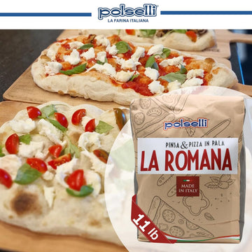 Polselli La Romana Pinsa & Pizza In Pala Flour, Type 0 Flour, Roman-Style Flour, Pizza Crust, High Protein Italian Flour, Ideal