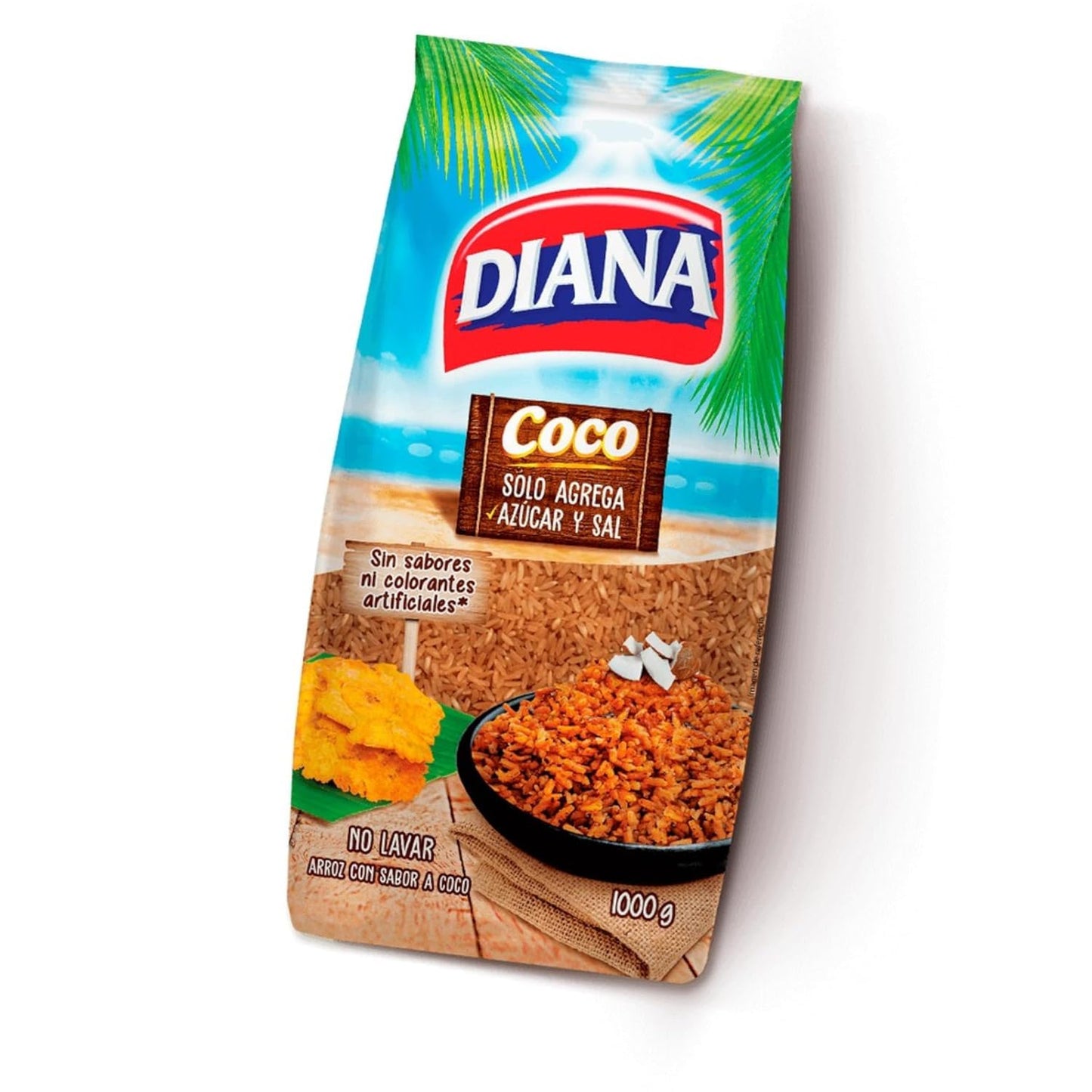 Coconut Rice (3 Pack Of 52.9Oz - 1Lb) Arroz De Coco Diana Coconut Rice Flavored Rice No Artificial Flavors Or Colors Colombian F