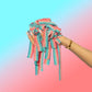 SOUR STRIPS Sour Candy Strips, Chewy Doubleberry Flavor, 3-Pack Vegetarian Candy