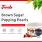 Fanale Brown Sugar Popping Boba Pearls, Vegan, Gluten Free, 1 Pound