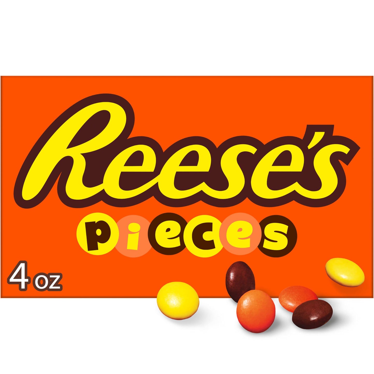 REESES PIECES Peanut Butter in a Crunchy Shell, Candy Box, 4 oz