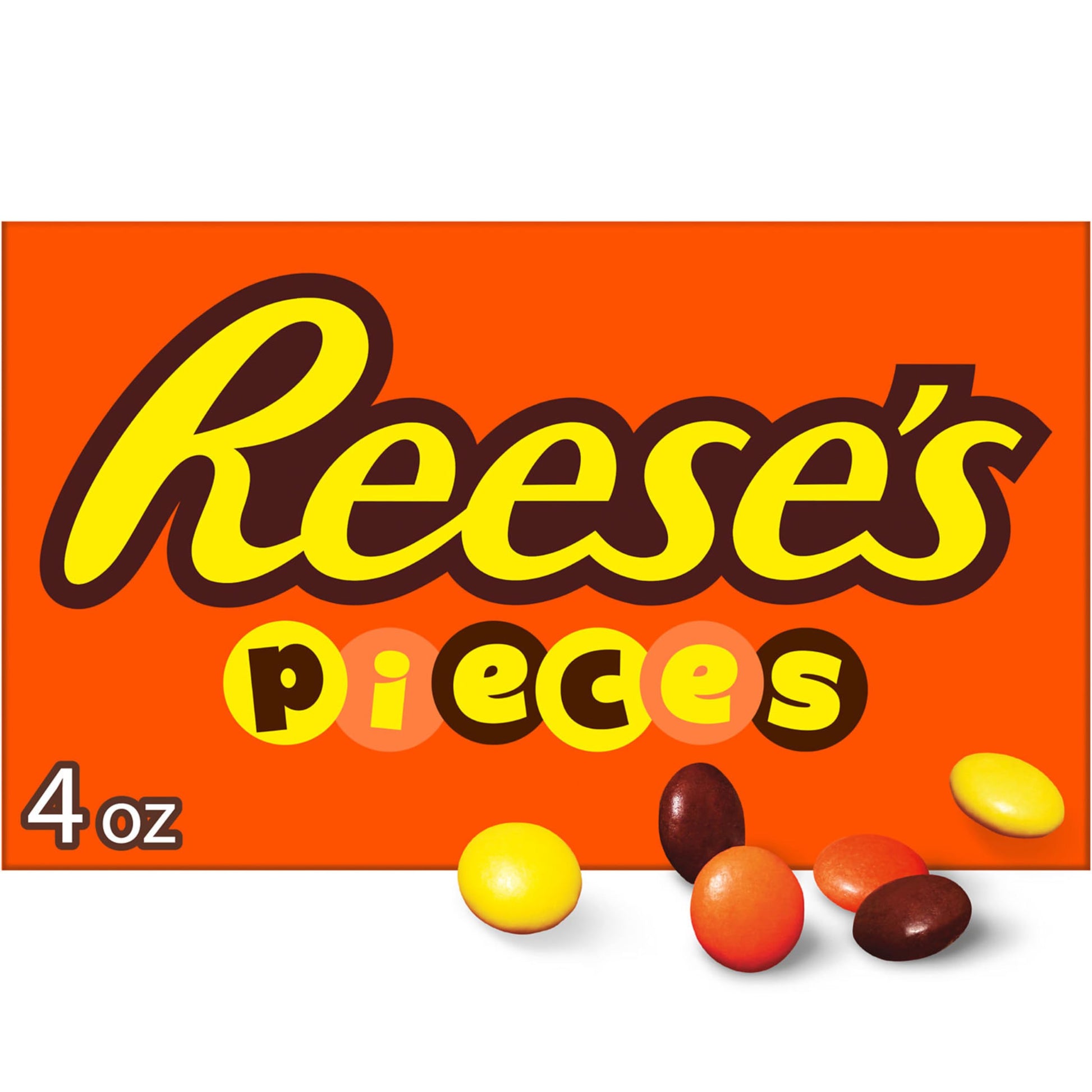 REESES PIECES Peanut Butter in a Crunchy Shell, Candy Box, 4 oz