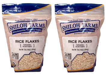 Shiloh Farms Organic Brown Rice Flakes - 16 Ounce Bag (Pack of 2)