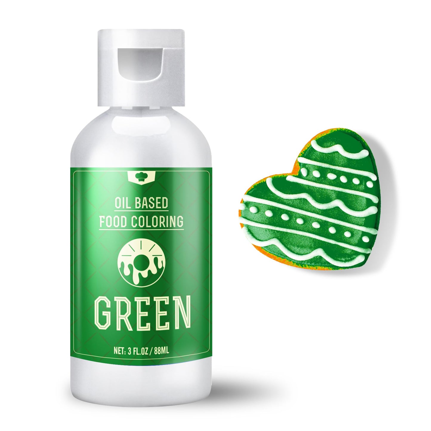 Vividye Oil Based Food Coloring for Chocolate, 88ml, Green, Tasteless Dye for Candy Melts, Baking, Cake, Cookie, DIY Fondant, Macaron