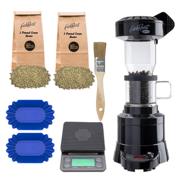 Fresh Roast Coffee Roaster Bundle SR540, Glass Extension Tube, Pour Over DIgital Scale, (2lbs) Sample Pack of Green Beans, (2-Pa