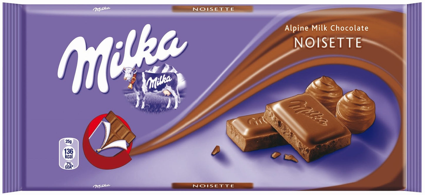 World'S Best Milka Chocolate - Noisette, 10 Bars