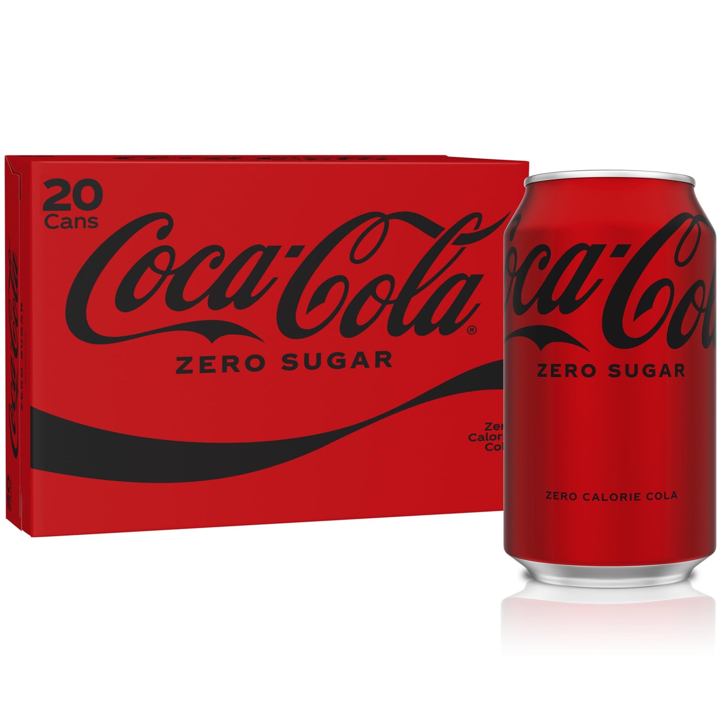 Coke Zero Diet Soda, 12 Fl Oz (Pack of 20), Caramel, Model 049000146608