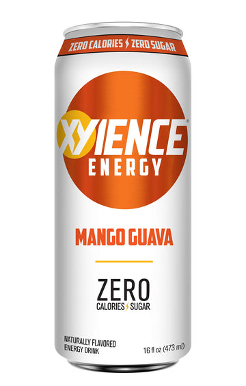 Xyience Energy Drink | Mango Guava | Sugar Free | Zero Calories | Natural Flavors | Vitamin Fortified  16 Fl Oz (Pack Of 12)