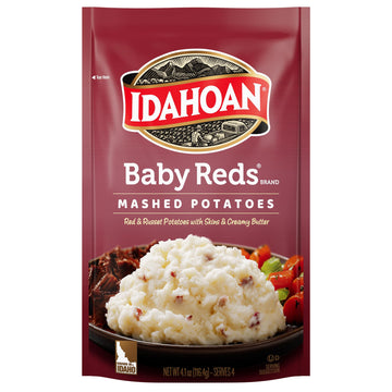 Idahoan, Mashed Potatoes, Baby Reds with Skins and Creamy Butter, 4 oz