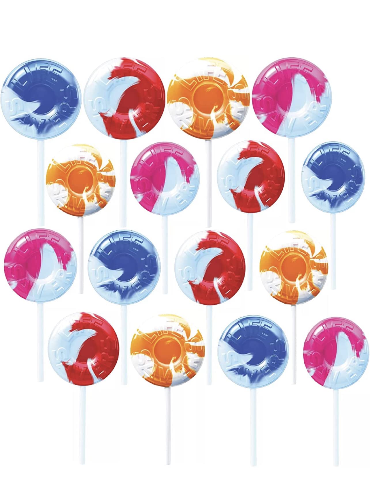 Lifesavers Swirl Lollipops 20 Individually Wrapped Lifesaver Swirl Lollipops | Peeps Marshmallow Flavored Lollipop Rings 1.41 Oz