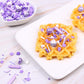 Purple Sprinkles For Cake Decorating 4.23Ounce - Sugar Mix Contains Star & Pearl Sprinkles For Cupcake Toppers, Ice Cream, Candy