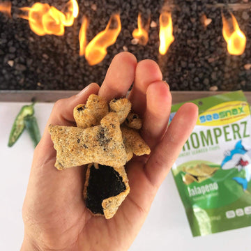 Seasnax Chomperz Crunchy Seaweed Chips, Jalapeno, 1 Ounce (Pack Of 8)