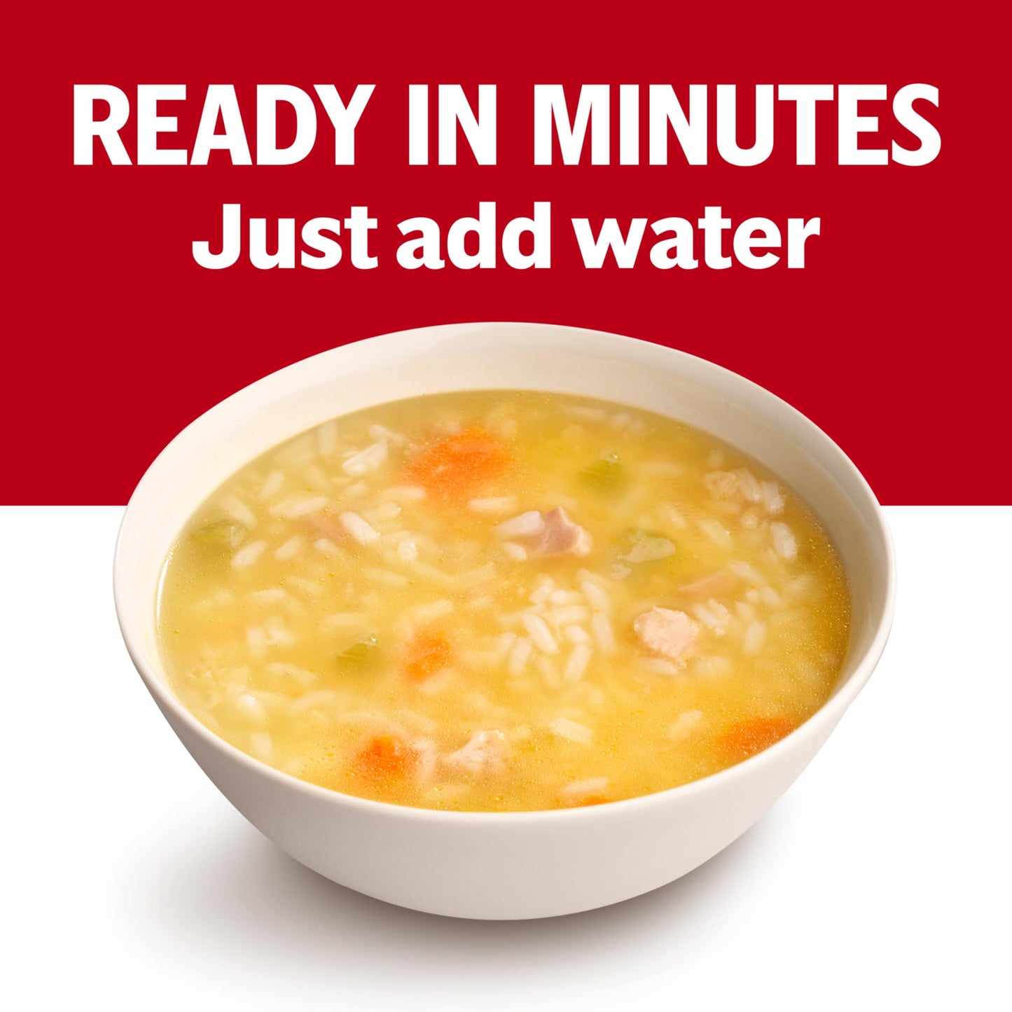 Campbells Condensed 25% Less Sodium Chicken and Rice Soup, 10.5 oz Can (Case of 12)