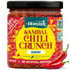 Homiah Sambal Chili Crunch, Shrimp, 6oz - Less Oil Low Sodium Gluten Free Non-GMO, Sambal Oelek Chili Paste, Shrimp Paste, Crisp