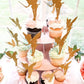 Jevenis 32Pcs Gold Glitter Fairy Cupcake Toppers Angel Cake Topper Ballet Cupcake Topper For Birthday Bridal Shower Baby Shower