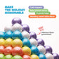 Gumballs For Gumball Machine - Shimmer Gum Mix 1 Inch Large Gumballs - Assorted Fruit Flavored Bubble Gum For Kids - Sweet Chewi