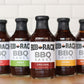 Rib Rack BBQ Sauce Variety Pack - Original, Sweet Honey, Southern spirit-inspired flavor, Campfire Cider, 4 Count, 1.18 Pound