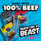 Jack Links x MrBeast Beast Beef Jerky Variety Box  1.25oz Jerky Bags  0.92oz Beast Sticks  Made with 100% Real Beef  Pantry-Ready  Kids Snacks