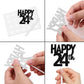 18Pcs Black Glitter Happy 24Th Dessert Cupcake Topper Pick For Funny Legend Since 2001 Theme Decor Supplies Men Women Happy 24 B