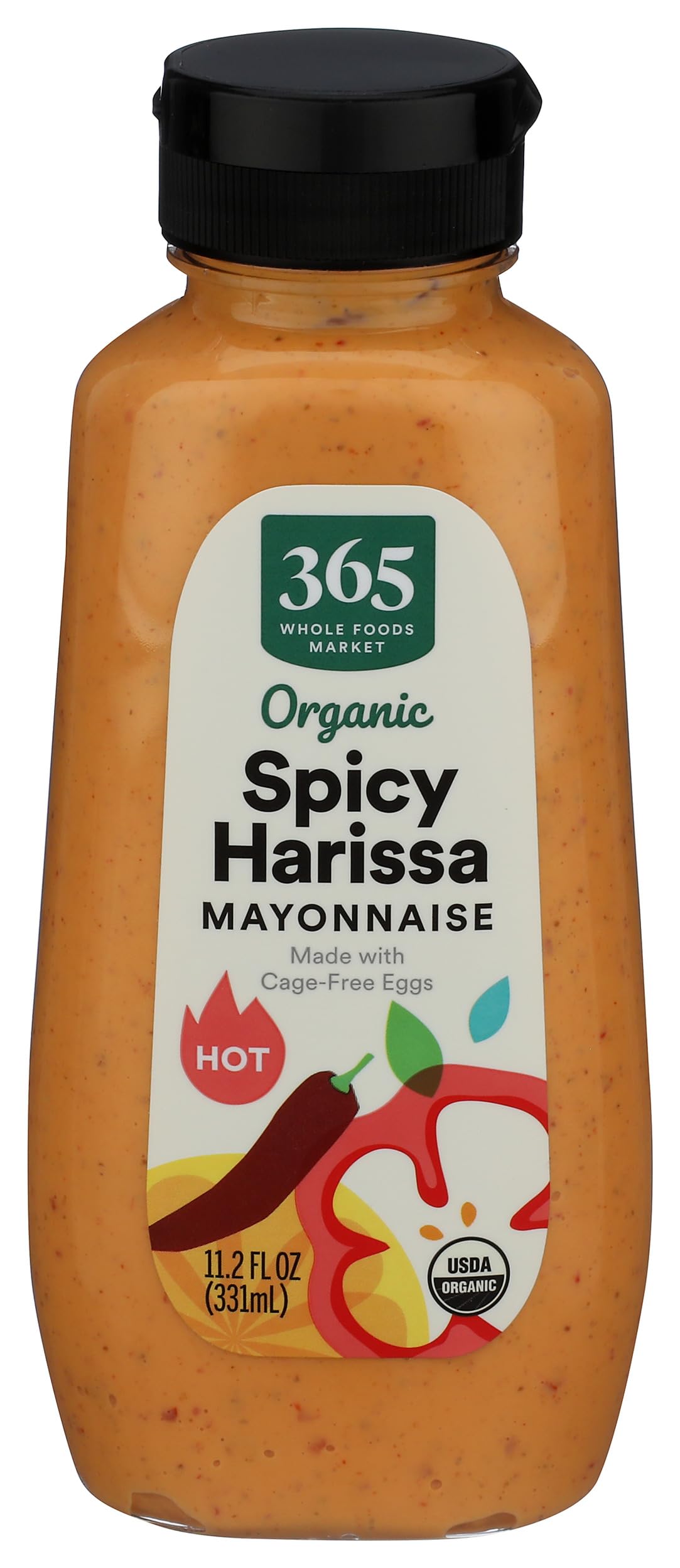 Whole Foods Market Organic Spicy Harissa Mayonnaise, 11.2 Ounce