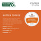Gloria Jean'S Coffees Butter Toffee, Single-Serve Keurig K-Cup Pods, Flavored Medium Roast Coffee, 24 Count (Pack Of 1)