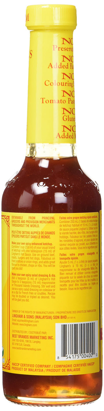 Lingham'S Hot Sauce Original, 12.6 Ounce