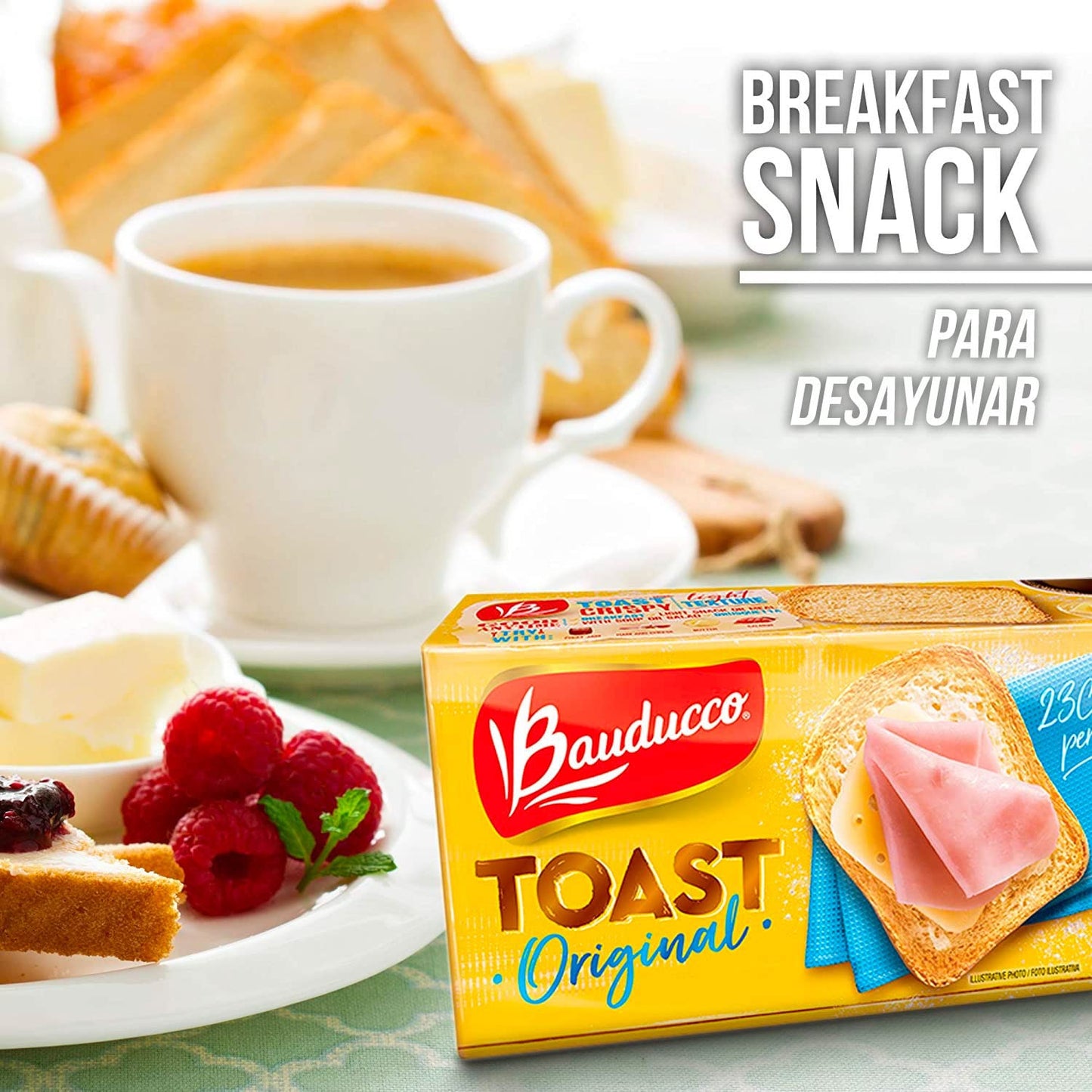 Bauducco Original Toast - Delicious, Light & Crispy Toasted Bread - Ready-to-Eat Breakfast Toast & Sandwich Bread - No Artificia