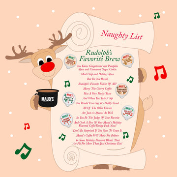 Mauds Holiday Flavored Coffee Pods Variety Pack  42 ct | 6 Assorted Blends | 100% Arabica Flavored Coffee | Solar Energy Produced Recyclable Single Serve Pods Compatible with Keurig K-Cup malt-inspired