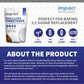 Impact Allulose Sweetener Blend - Gluten Free, Zero Calories, Keto, Vegan - 2lbs