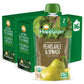 Happy Baby Organics Stage 2 Baby Food Pouches, Gluten Free, Vegan & Healthy Snack, Clearly Crafted Fruit & Veggie Puree, Pears, 