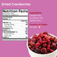 Amrita Dried Cranberries 2 Lb | Sweetened With Apple Juice, Unsulfured, Gluten Free, Non-Gmo, No Preservatives | Packed Fresh In Resealable Bags | Fruit Snacks, Salads, Baking