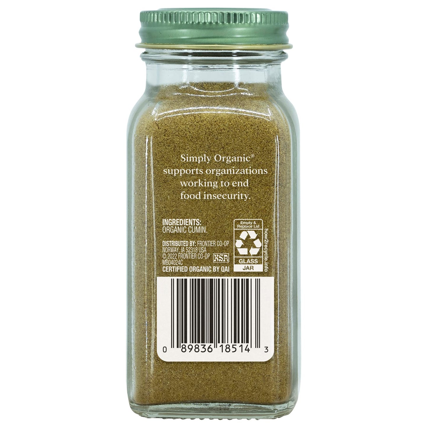 Simply Organic Ground Cumin Seed, Certified Organic | 2.31 Oz | Pack Of 6 | Cuminum Cyminum L.